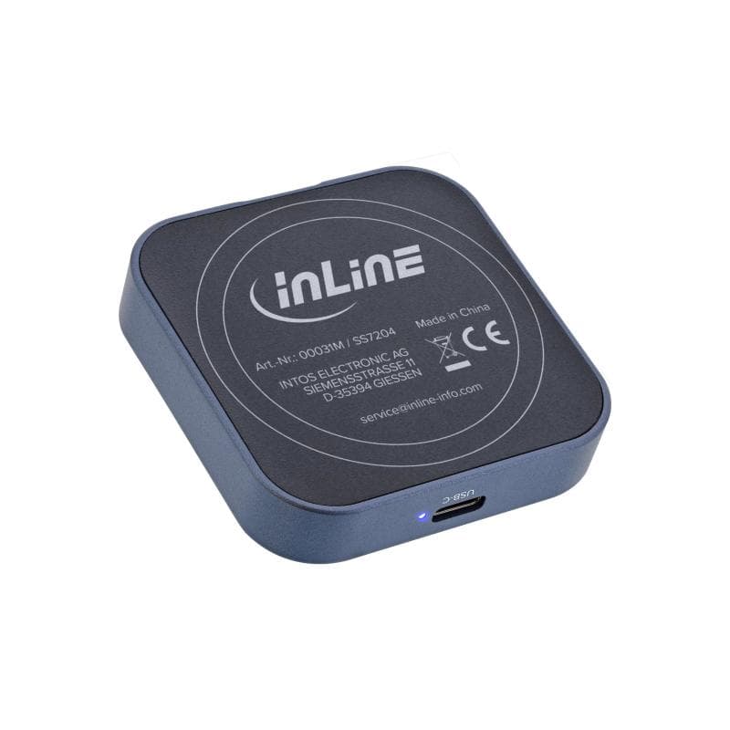 INLINE Clip Case - Magnetisches USB-C Gehäuse für SATA III & NVMe M.2 SSDs