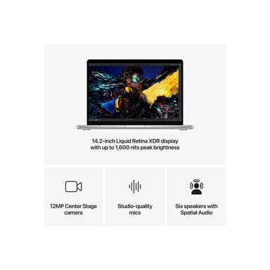 APPLE MacBook Pro 35,97cm (14,2") M4 16GB 512GB macOS
