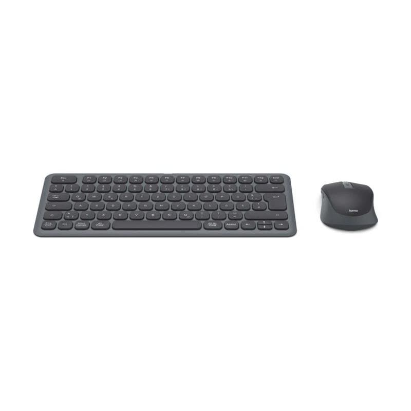 HAMA Multi-Device-Tastatur-Maus-Set WKM-500 kabellos klein SW QWERTZ DE (00173061)