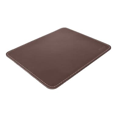 INLINE Maus-Pad Premium Kunstleder braun