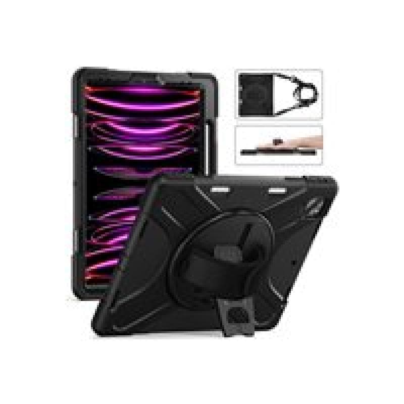 ESTUFF AUSTIN Defender Case iPad Air 12.9 2024 with hand strap and (ES681559-BULK)