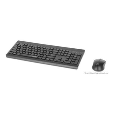 MANHATTAN Funk-Tastatur-Maus-Set MWK7350 schwarz