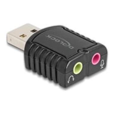 DELOCK Externe USB Soundkarte 24 Bit / 96 kHz Plug & Play