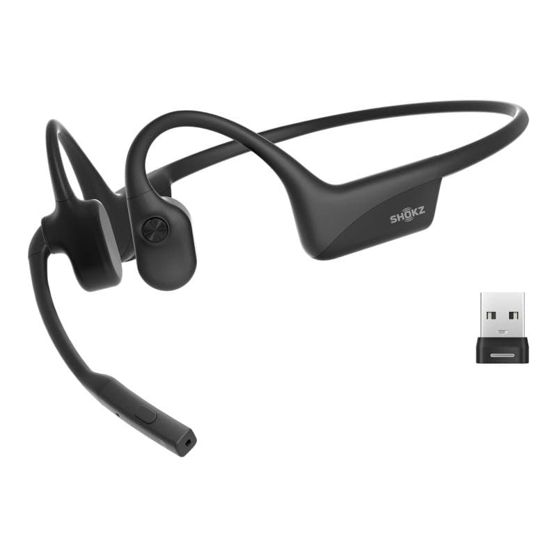 SHOKZ OpenComm2 UC (With USB-A) Bluetooth Wireless Bone Conduction Headset