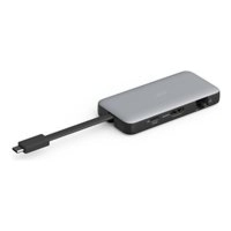 DIGITUS Docking USB-C->HDMI,USB3.2,RJ45,SD,MicroSD,PD silber