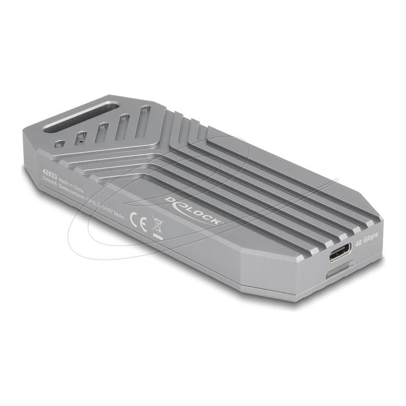 DELOCK M.2 NVMe SSD Gehäuse USB 40 Gbps - werkzeugfrei
