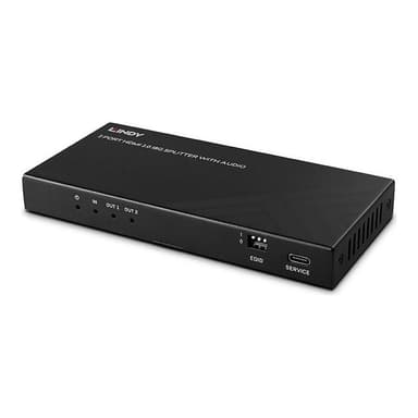 LINDY 2 Port HDMI 8K60 Splitter mit Audio