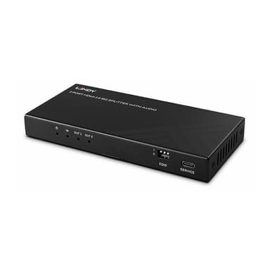 LINDY 2 Port HDMI 8K60 Splitter mit Audio