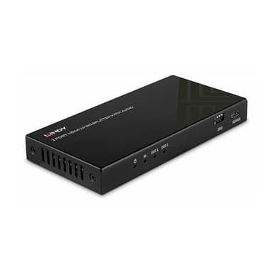 LINDY 2 Port HDMI 8K60 Splitter mit Audio