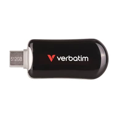 VERBATIM Plectra USB-C Flash Drive Black 512GB