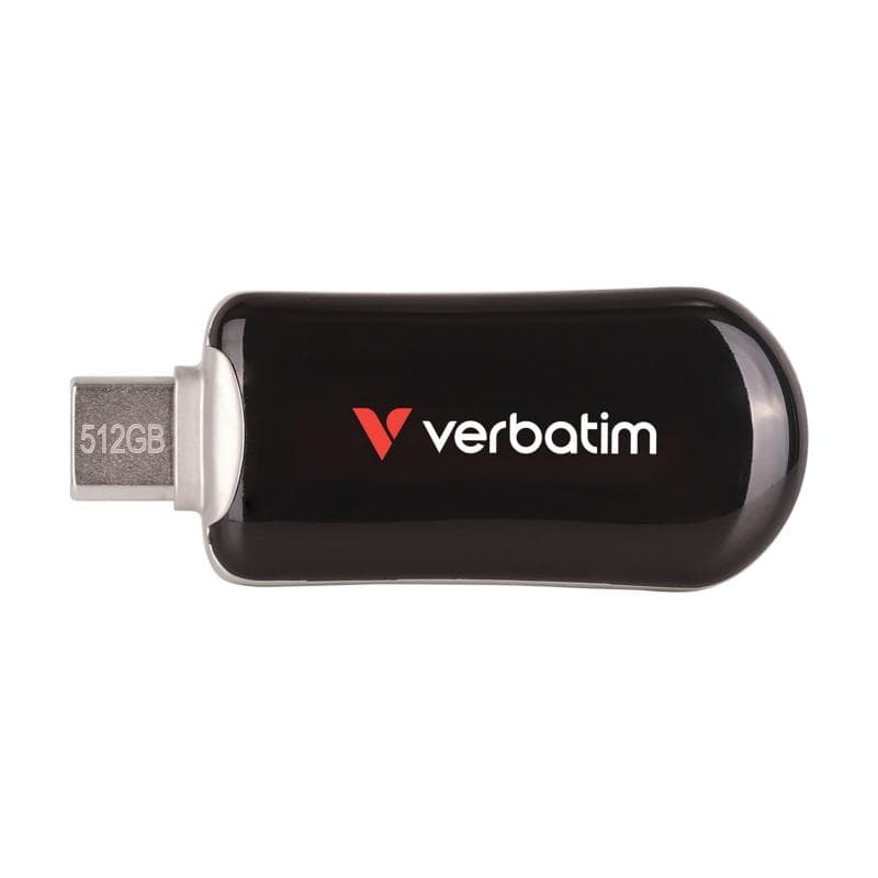 VERBATIM Plectra USB-C Flash Drive Black 512GB
