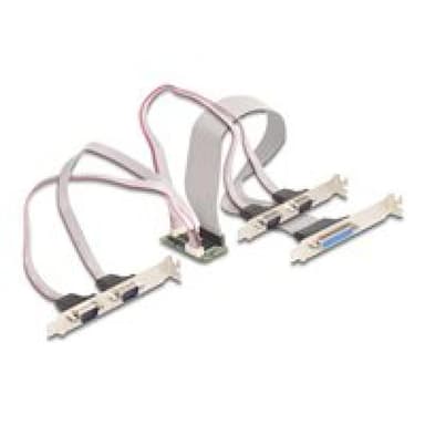 DELOCK Mini PCIe I/O PCIe full size 4 x Seriell RS-232, 1 x Parallel