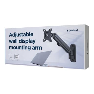 GEMBIRD Verstellbarer Wand-Montagearm, bis 27 Zoll/7 kg