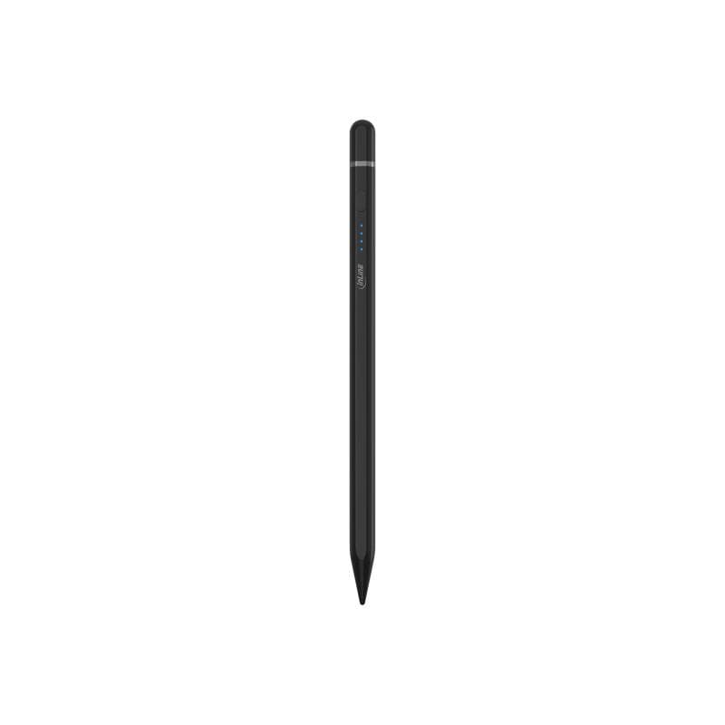 INLINE Stylus, Tabletstift für Apple iPads, mit Akku, USB-C, schwarz