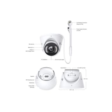 TP-LINK Omada InSight S455(4mm) 5MP Full-Color Turret Netzwerkkamera