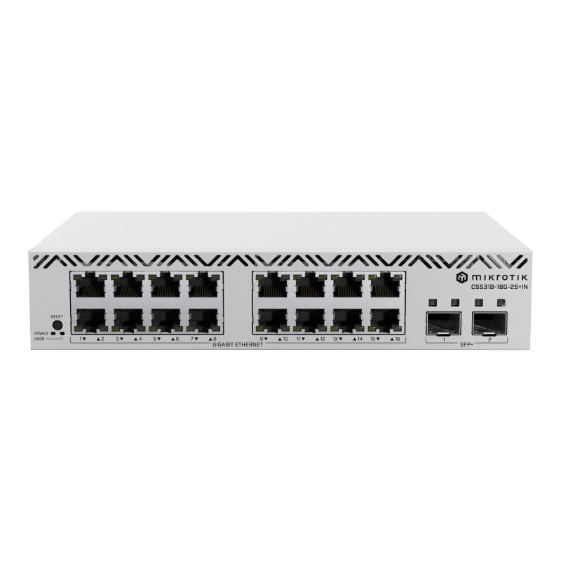 MIKROTIK Cloud Smart Switch CSS318-16G-2S+IN . 16x Gigabit. 2x SFP+
