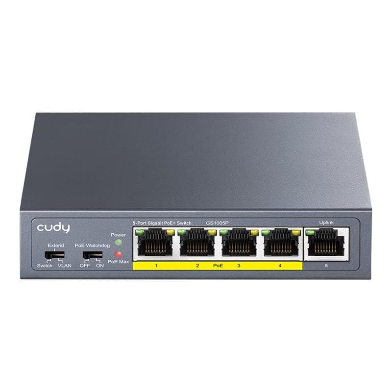 CUDY 5P GS1005P PoE+