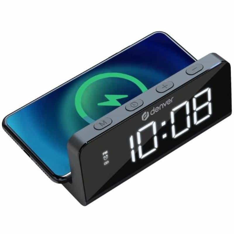DENVER Radio-Wecker mit Wireless Charging ECQ-103 DENVER Radio-Wecker mit Wireless Charging ECQ-103