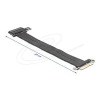 DELOCK 81507, PCIe, U.2, Männlich, Schwarz, 0,3 m, 1 Stück(e)