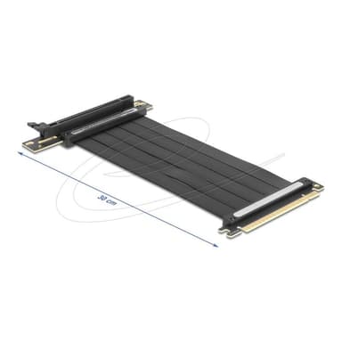 DELOCK 81509, PCIe, PCIe, Männlich, Schwarz, 0,3 m, 1 Stück(e)