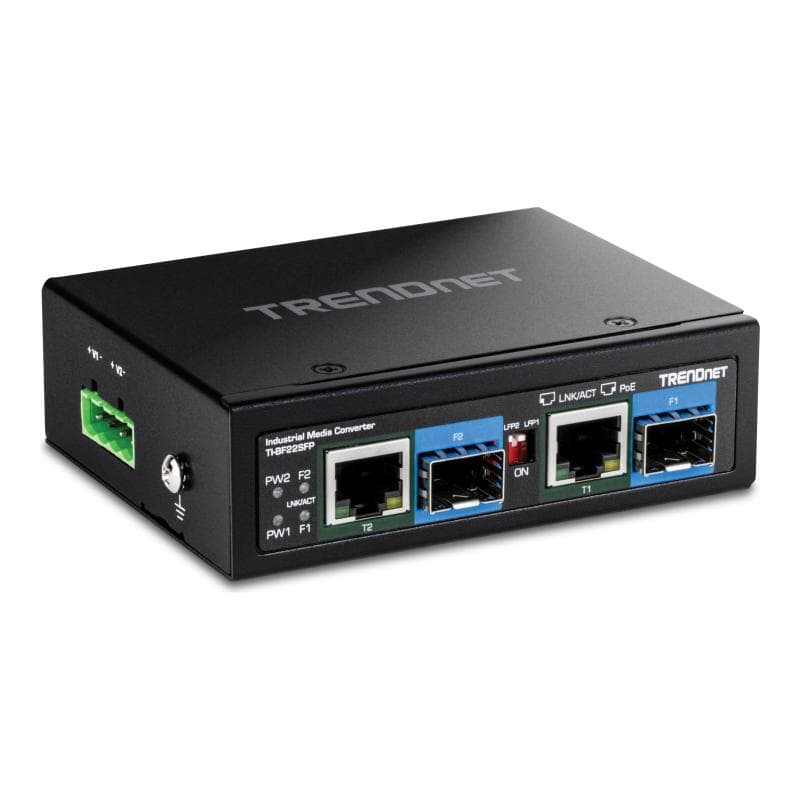 TRENDNET TI-BF22SFP - Version v1.0R - Medienkonverter - 1GbE - 2 Anschlüsse - 2 x RJ-45 /