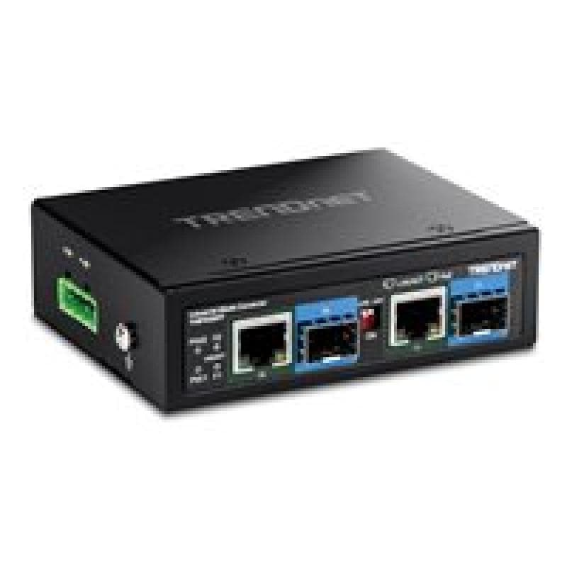 TRENDNET TI-BF22SFP - Version v1.0R - Medienkonverter - 1GbE - 2 Anschlüsse - 2 x RJ-45 /