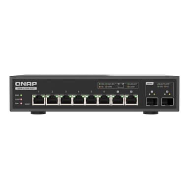 QNAP QSW-L3208-2C6T 6 ports 10Gbps 2 ports
