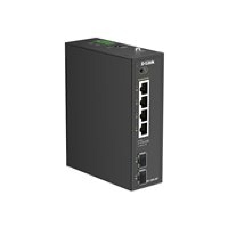 D-LINK DIS-100G-06P 6-Port GB Industrial Unmanag.PoE+ Switch