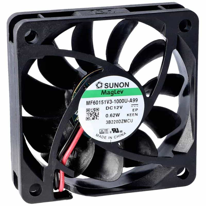 SUNON MF60151V3-1000U-A99 Axiallüfter 12 V/DC 29.89 m³/h (L x B x H) 15 x 60 x 60 mm SUNON MF60151V3-1000U-A99 Axiallüfter 12 V/DC 29.89 m³/h (L x B x H) 15 x 60 x 60 mm