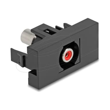 DELOCK Easy 45modul Cinch Buchse zu Cinch Buchse rot / schwarz