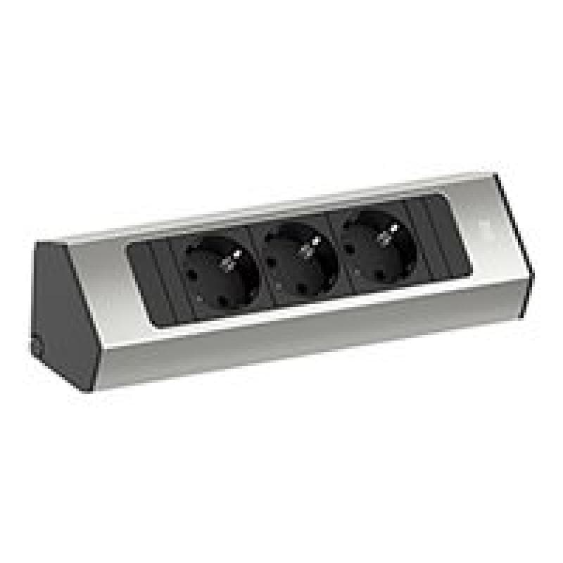 BACHMANN CASIA Steckdosenleiste 2m Edelstahl-Optik 1 Stück