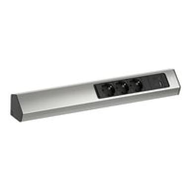 BACHMANN CASIA Steckdosenleiste 2m Edelstahl-Optik 1 Stück
