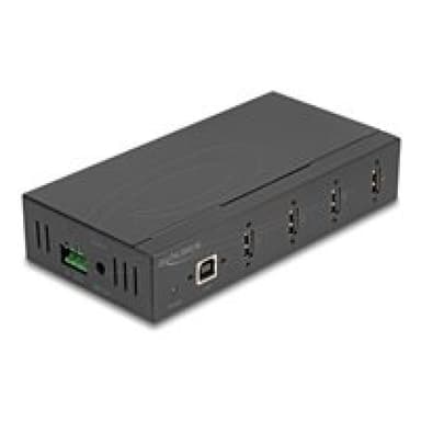 DELOCK Industrie Hub 4 x USB 2.0 Typ-A mit 15 kV ESD Schutz