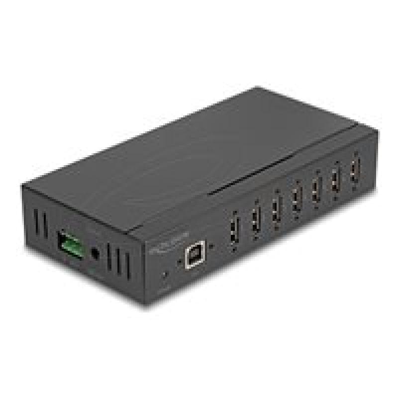 DELOCK Industrie Hub 7 x USB 2.0 Typ-A mit 15 kV ESD Schutz