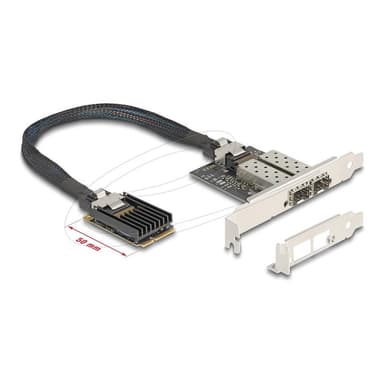 DELOCK Mini PCIe I/O PCIe full size 2 x SFP Gigabit LAN