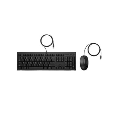 HP 225 Wired Keyboard and Mouse Set - QWERTY
