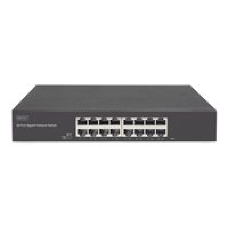 DIGITUS Switch 16-Port Gigabit, 19″ unmanaged schwarz