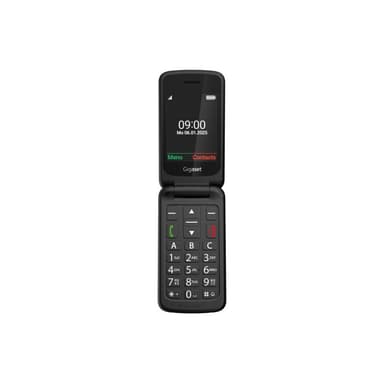 GIGASET GL595 Dual Sim Black SOS-Button, CAM, SD-card Slot/ GSM 2G/3G/ Usb-C/ Clamshell
