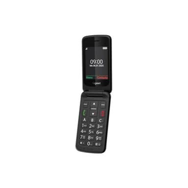 GIGASET GL595 Dual Sim Black SOS-Button, CAM, SD-card Slot/ GSM 2G/3G/ Usb-C/ Clamshell