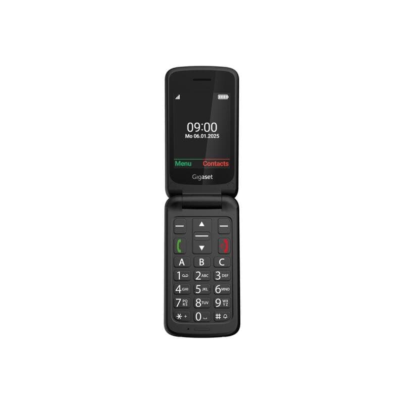 GIGASET GL595 Dual Sim Black SOS-Button, CAM, SD-card Slot/ GSM 2G/3G/ Usb-C/ Clamshell