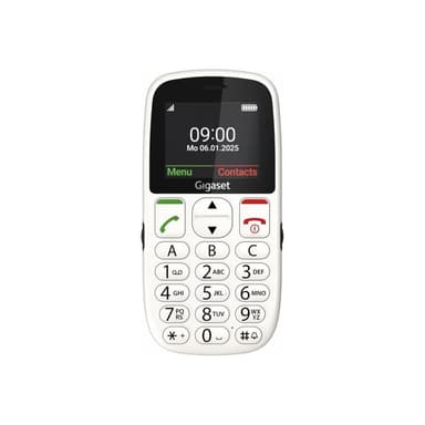 GIGASET GL395 Dual Sim White SOS-Button, CAM, SD-card Slot/ GSM 2G/3G/T-Bar/ Usb-C