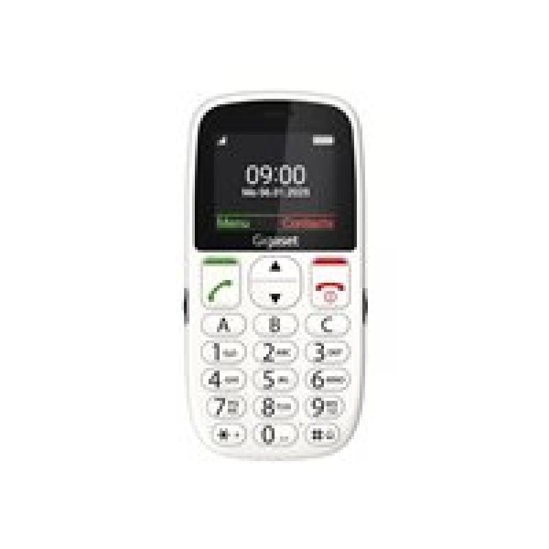 GIGASET GL395 Dual Sim White SOS-Button, CAM, SD-card Slot/ GSM 2G/3G/T-Bar/ Usb-C