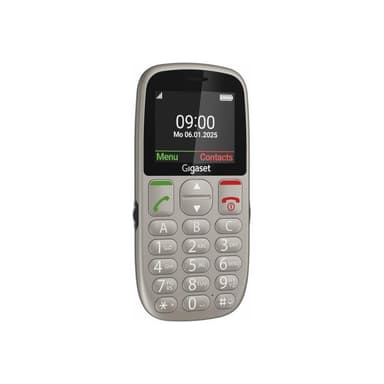 GIGASET GL395 Dual Sim Silver SOS-Button, CAM, SD-card Slot/ GSM 2G/3G/T-Bar/ Usb-C