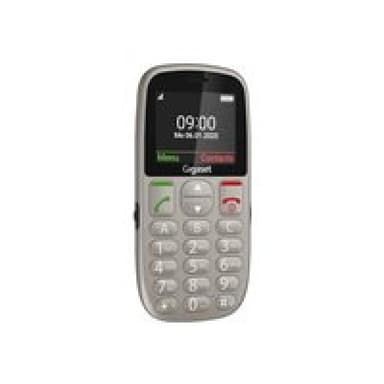 GIGASET GL395 Dual Sim Silver SOS-Button, CAM, SD-card Slot/ GSM 2G/3G/T-Bar/ Usb-C