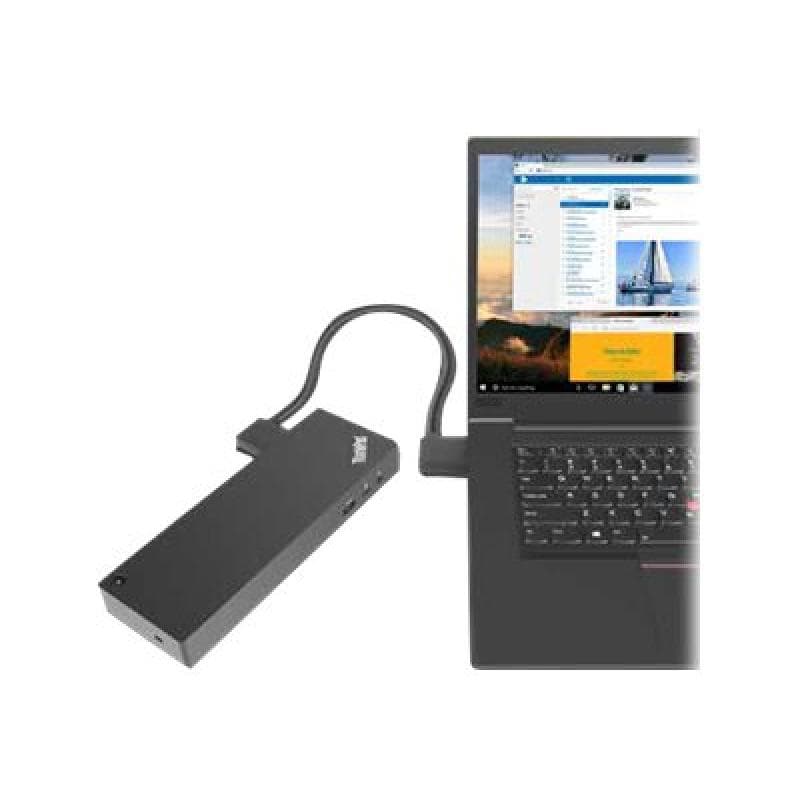 LENOVO 03X7538 Notebook-Dockingstation und Portreplikator Verkabelt Thunderbolt 3 Schwarz