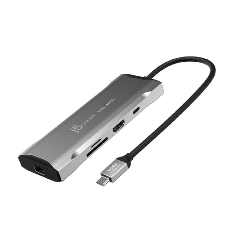 J5 CREATE JCD393-N 4K60 Elite USB-C® 10Gbps Mini Dock - Kabelgebunden - USB 3.2 Gen 1