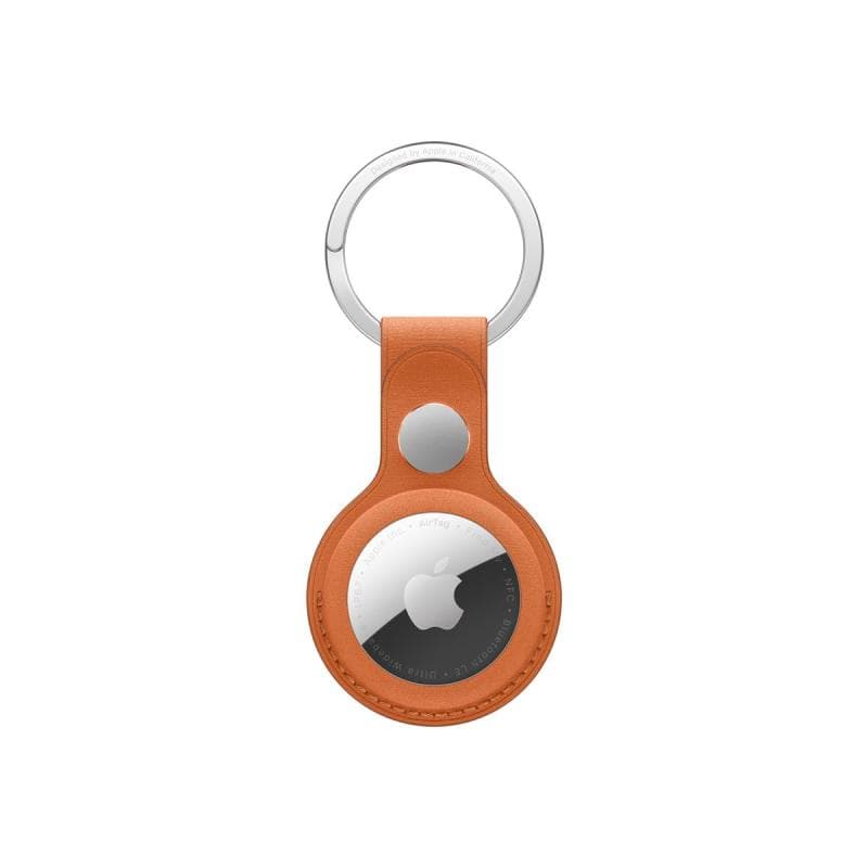APPLE AirTag FineWoven Key Ring - Fox Orange