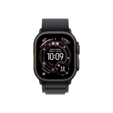 APPLE 49mm Black Alpine Loop - Small - Black Titanium Finish