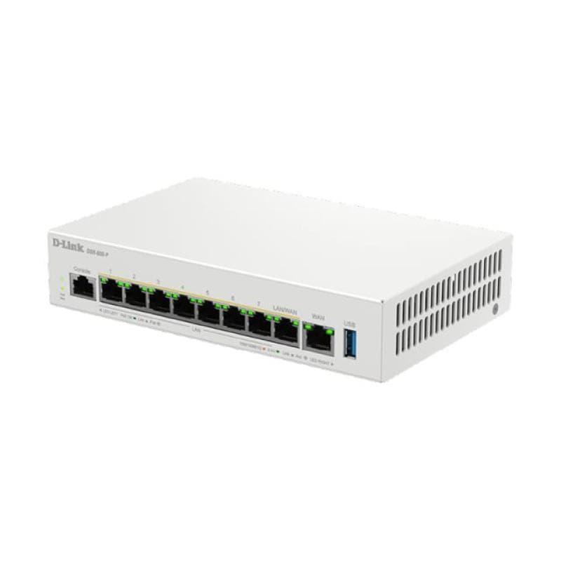 D-LINK Business PoE Router- 1 x 10/100/1000/2500 Mbit/s WAN Port- 7 x 10/100/1000/2500 Mbit/s