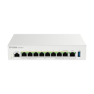 D-LINK Business PoE Router- 1 x 10/100/1000/2500 Mbit/s WAN Port- 7 x 10/100/1000/2500 Mbit/s